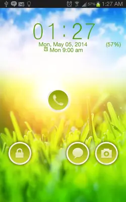 Green Nature Go Locker Theme android App screenshot 1